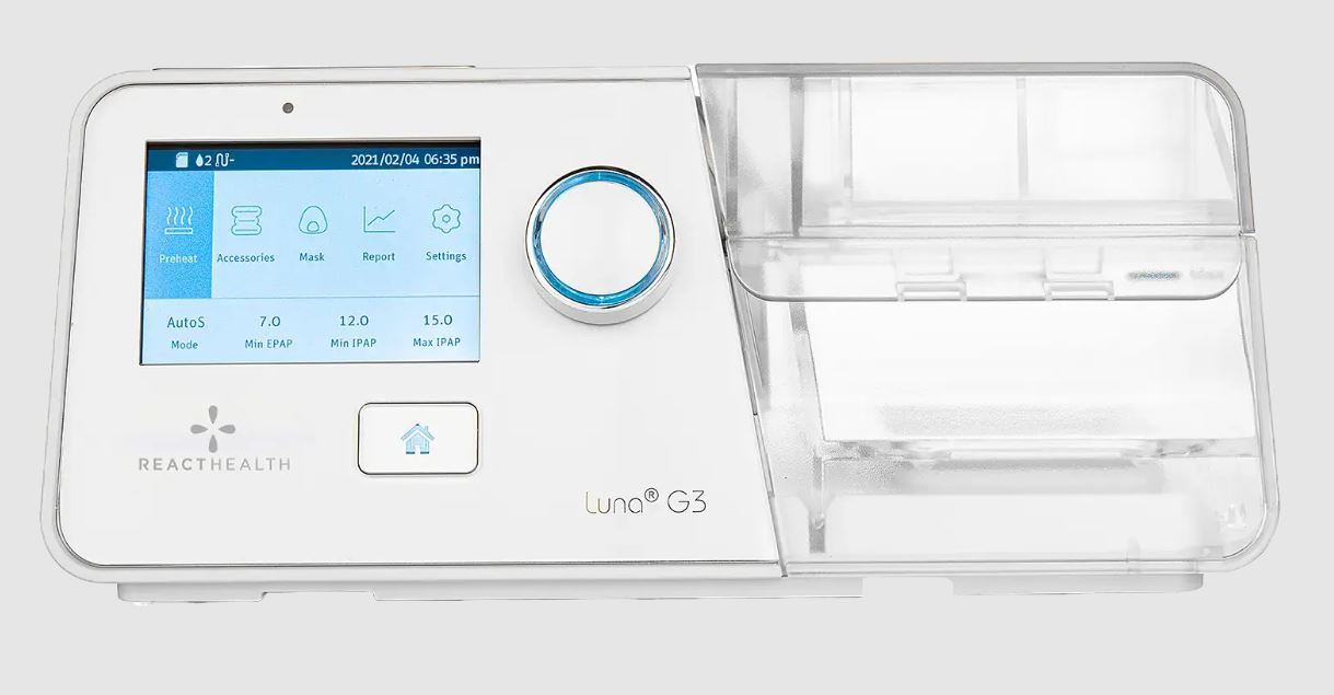 React Health Luna G3 BiPAP 25A Machine